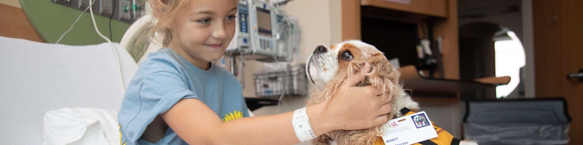 Pet Therapy at USA Health Children's & Women's Hospital