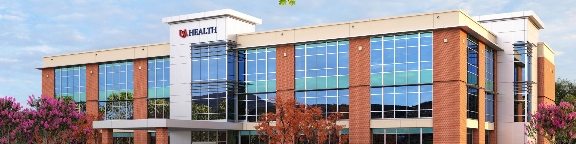 Rendering of the Physician Office Building at the USA Health Hillcrest Campus